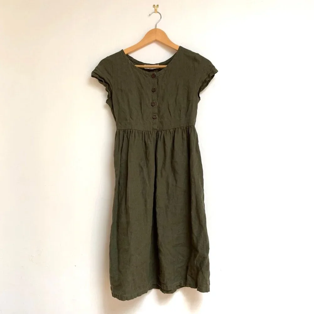 Handmade Linen Dress - Picture 1 of 8